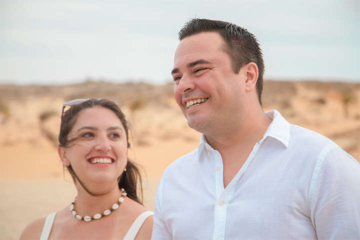 Close de rosto de casal de namorados