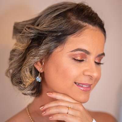 Noiva Fatima Close de rosto de mulher